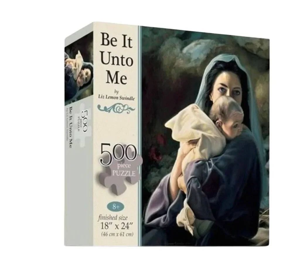 Be It Unto Me" 500-Piece Jigsaw Puzzle by Liz Lemon Swindle (18" x 24") NEW